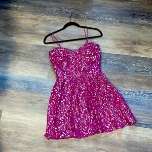Pink strapless Erin Fetherston cocktail dress